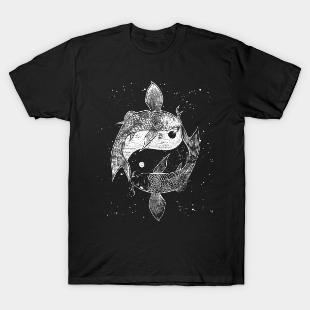 vintage yin yang fishing T-Shirt by ShirtsShirtsndmoreShirts
